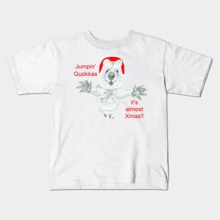 Jumping Quokkas it's almost Xmas!! Kids T-Shirt